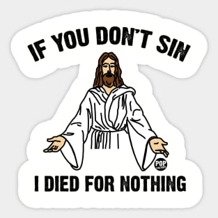 jesus sin Sticker